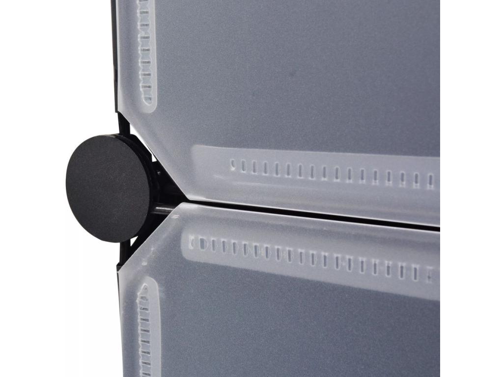 Armoire à chaussures avec 10 compartiments Noir YRLR74910