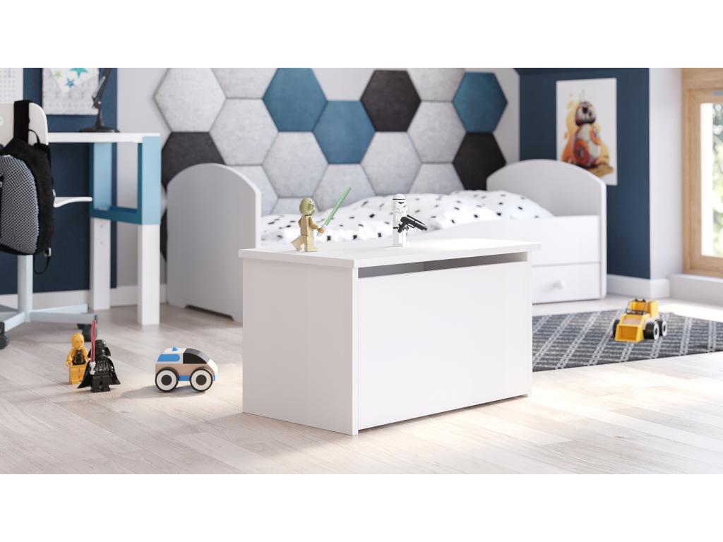 Coffre a jouets blanc et Artigeo 42x40x73 NEBP48244