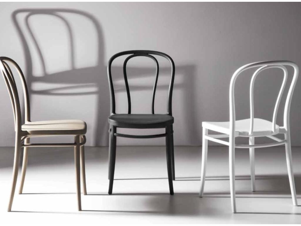 Chaise bistrot - Lot de 4-Couleur Blanc PRBN44780