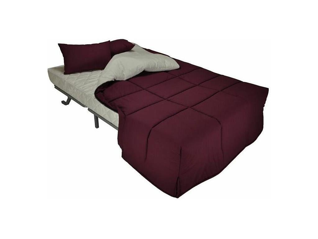 Bench BZ microfiber 160x200 with storage Mattress Artigeo 12cm Brioca-Color Brown light DQMV75920