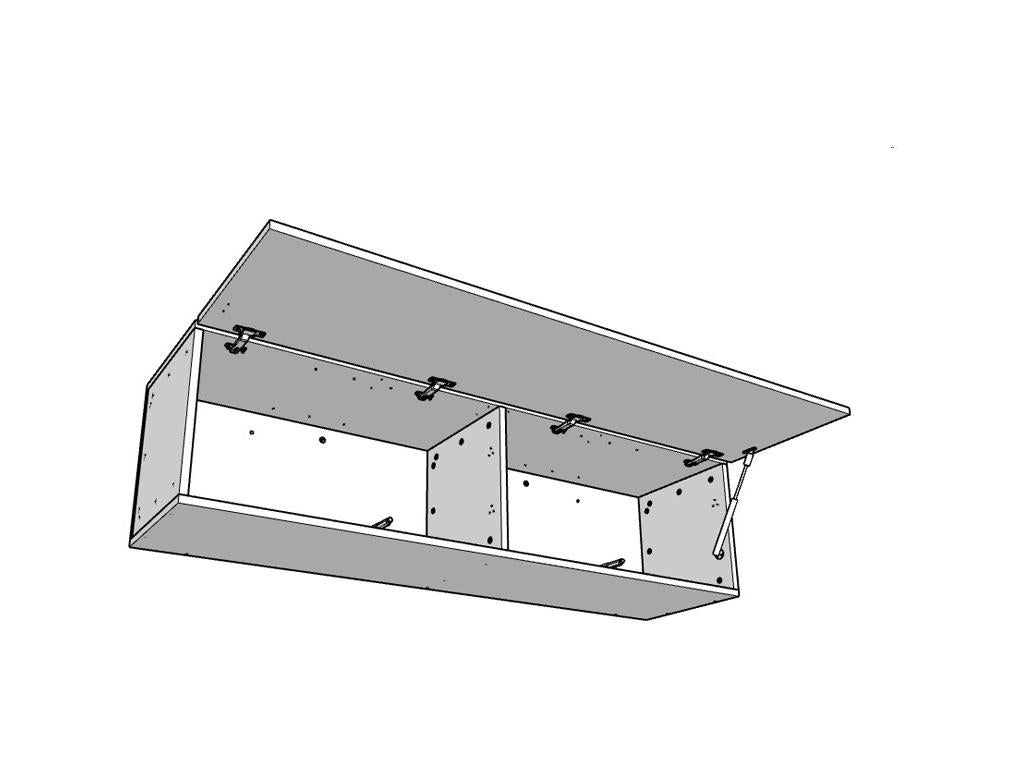 Artigeo Vasistas L.173.6 H.40 P.39.2 Bianco Frassino IMLR39891