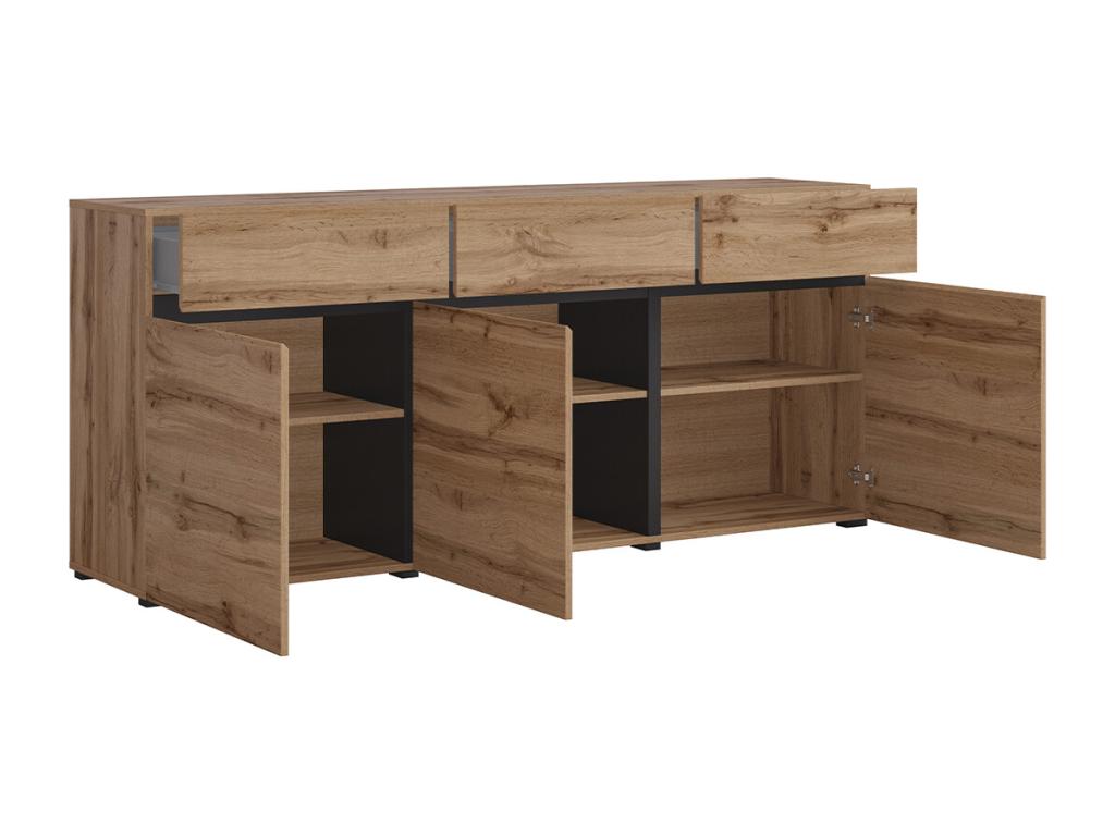 Buffet 3 portes 3 tiroirs Cosymeub Bois BUGE83696