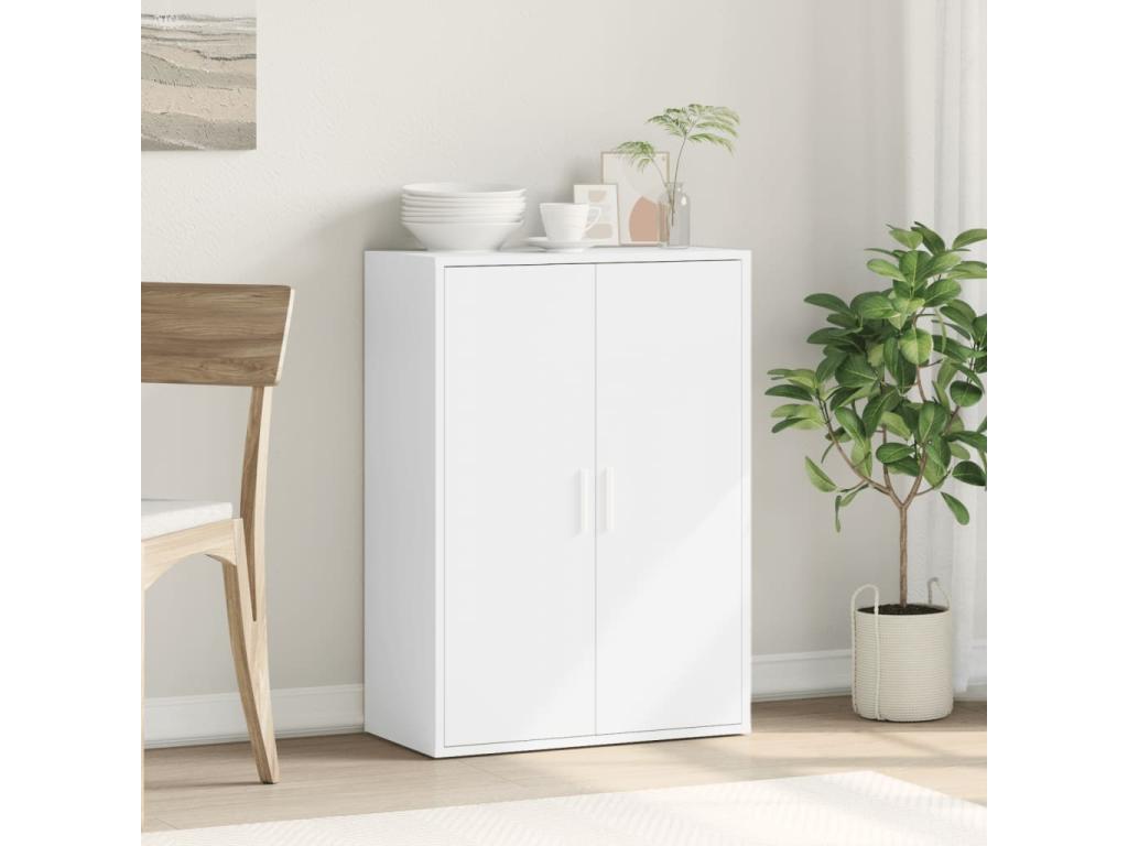 Buffet blanc 60x31x84 cm bois d'ingénierie FQLQ59717