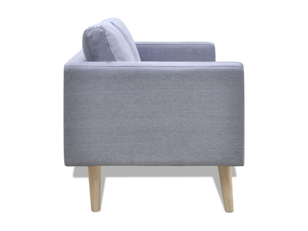 Canapé à 2 places Tissu Gris clair XLMX27651