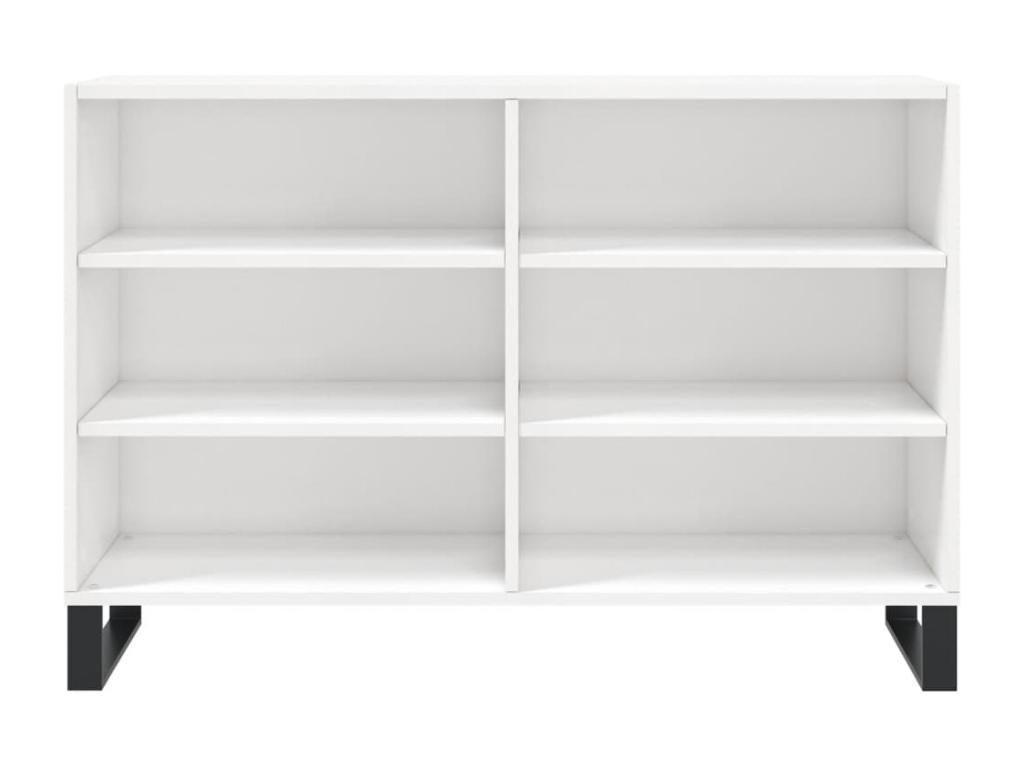 Buffet blanc brillant 103.5x35x70 cm bois d'ingénierie VJSS92468