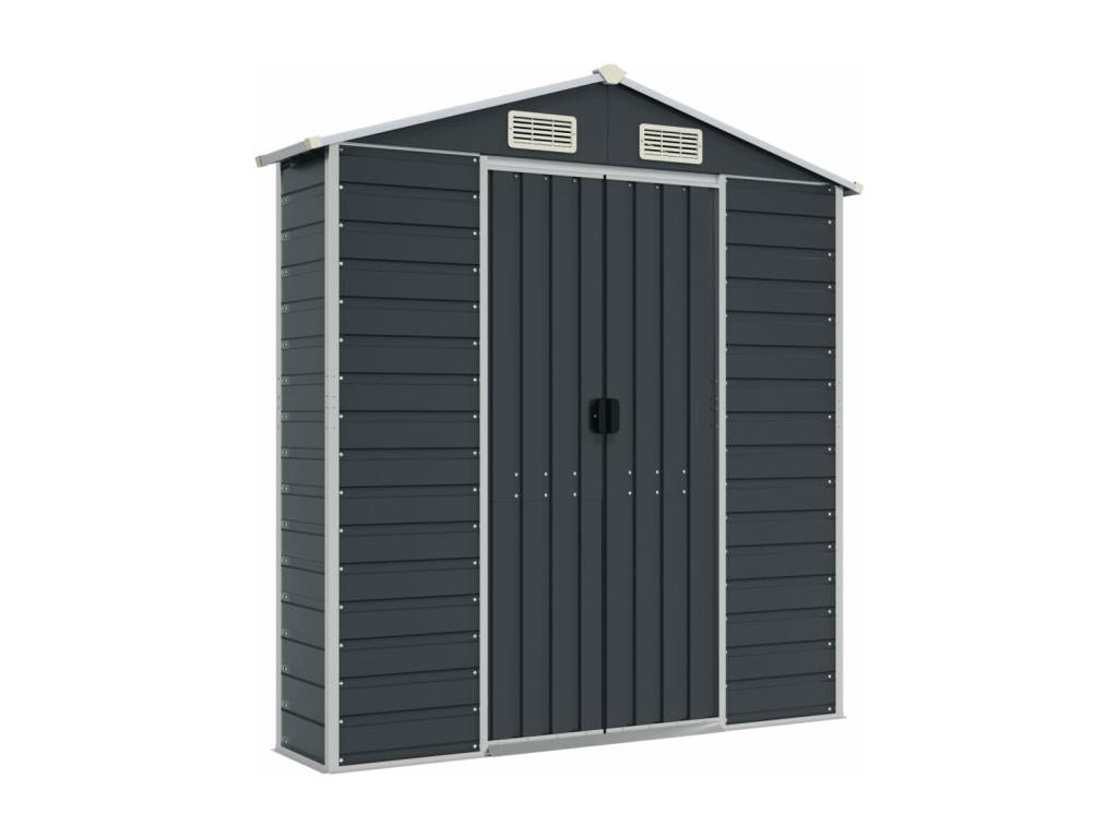 Abri de jardin anthracite 191x215x198 acier galvanisé SJIZ65374
