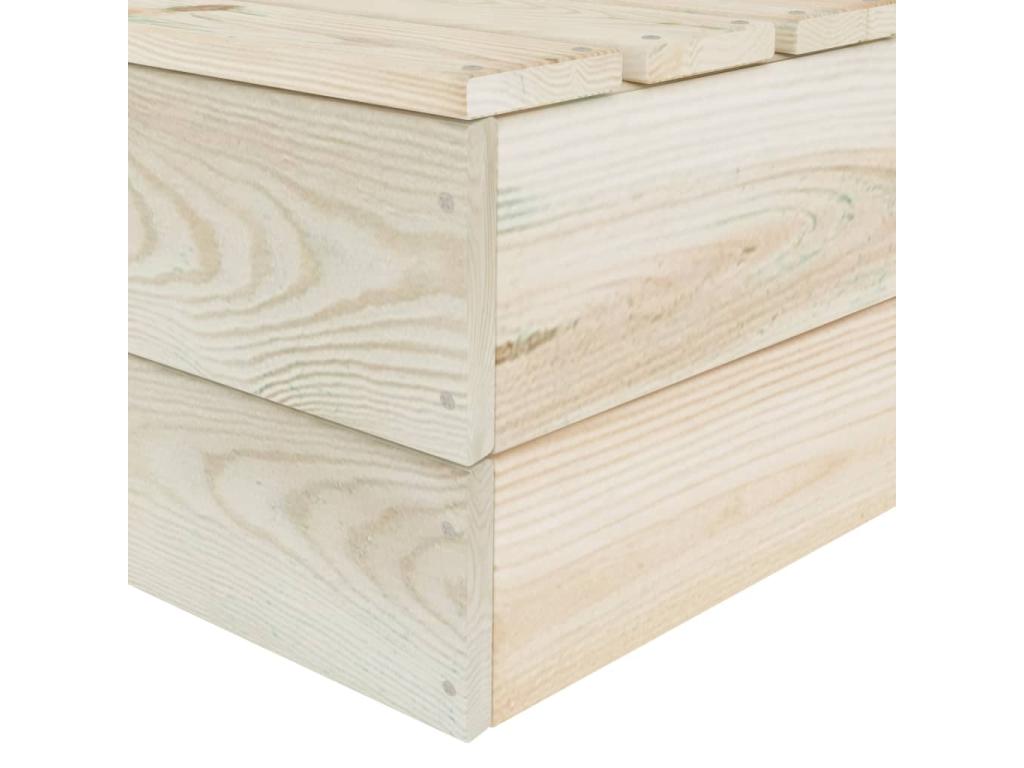 Salon de jardin palette 5 pcs Bois d'épicéa imprégné DZHC68499
