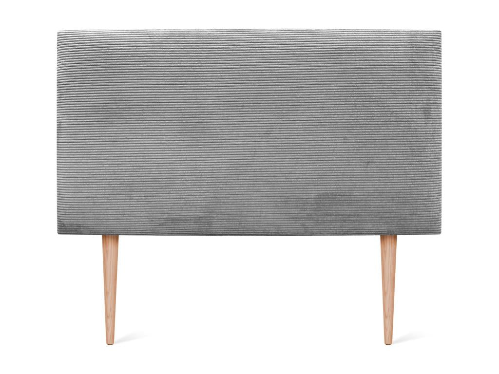Artigeo Headboard Velvet Corduroy Solid 160x115 with Legs of Bed 150/160 - White Os APDG85765