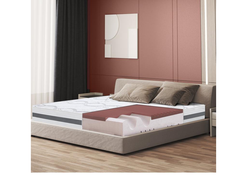 Matelas Simple 75x220 à mémoire de forme - Premium Quality - Hauteur 27 cm - Made in Italy AEIM79808