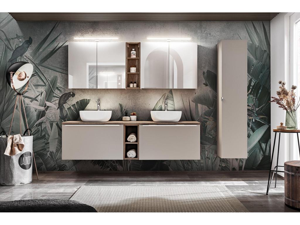 Armoire Sous Lavabos Artigeo FE CUW80 2D 80x46x46 Gris KZWT96883