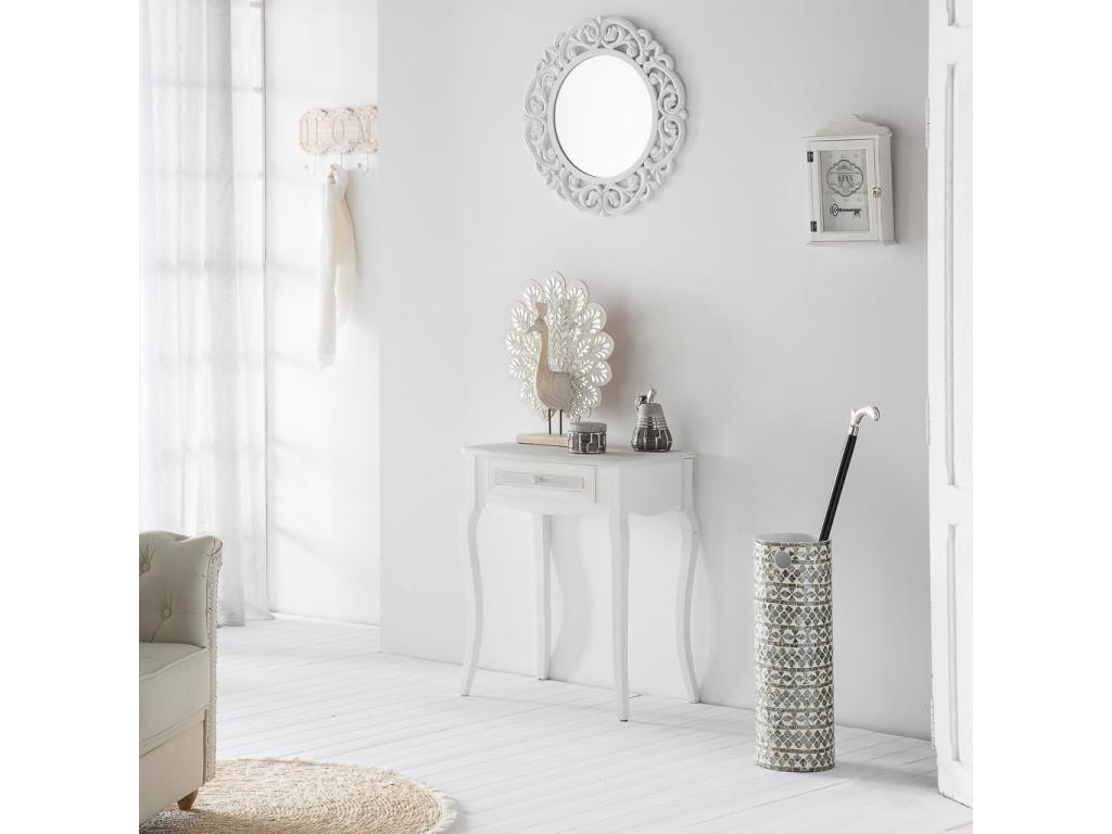 Vestibule en bois blanc 60x40x72.5h YSLV54143