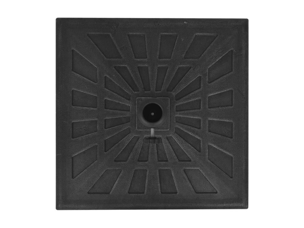 Socle pied base carrée résine noire 42.5x42.5x32 cm 2202085 NONF77935