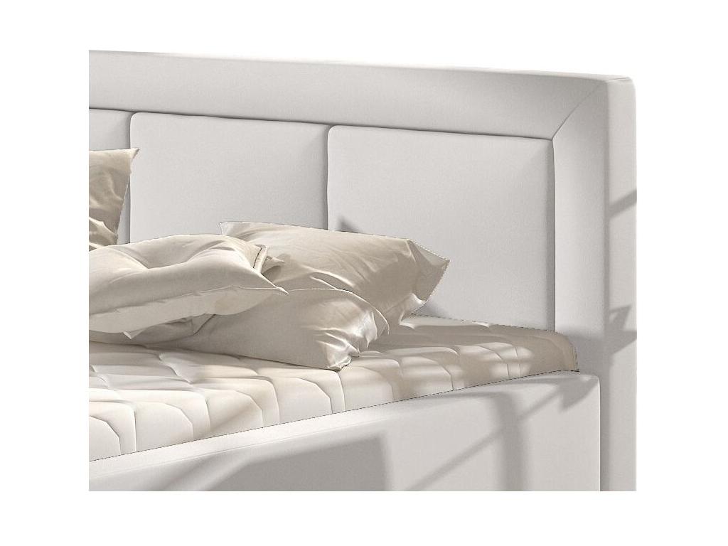 Storage bed faux leather white large square tufted Artigeo - 4 sizes-200x200 YANI42960