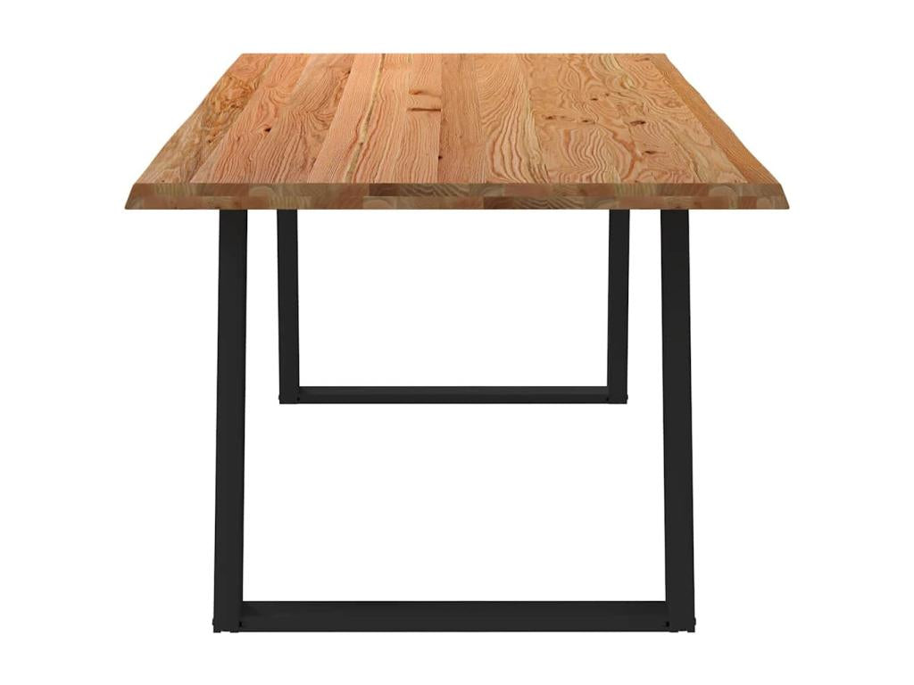 Table à manger marron clair 200x100x74 cm bois de chêne massif RDVZ63980