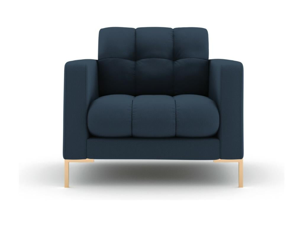 Artigeo - Fauteuil Artigeo en tissu structurel bleu - 87x92x75cm UJEP65496