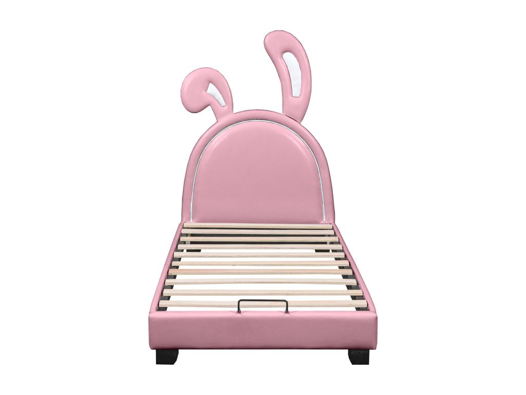 Lit enfant - 90x200 cm forme oreille de lapin rose - Chezlova NJNJ97657