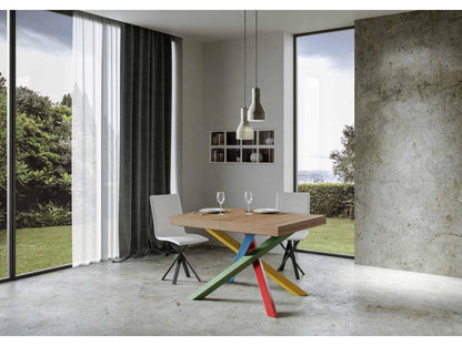 Table extensible 90x140/244 cm Volantis Chêne Nature cadre 4/B GFXX57158