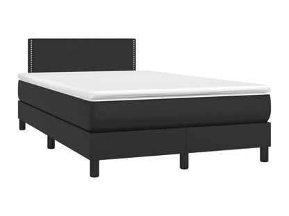 Sommier tapissier avec matelas Noir 120x200 cm Similicuir AESV98839