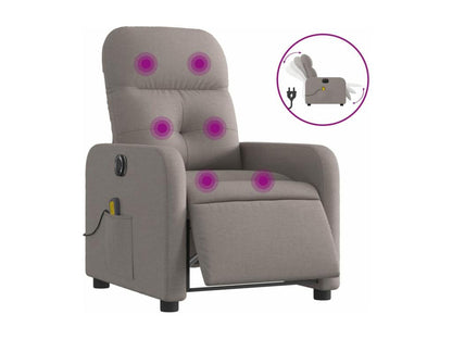 Fauteuil de massage inclinable électrique Artigeo Tissu COFM69904