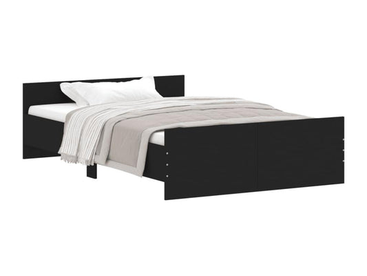 Cadre de lit sans matelas noir 120x190 cm TIXM14585