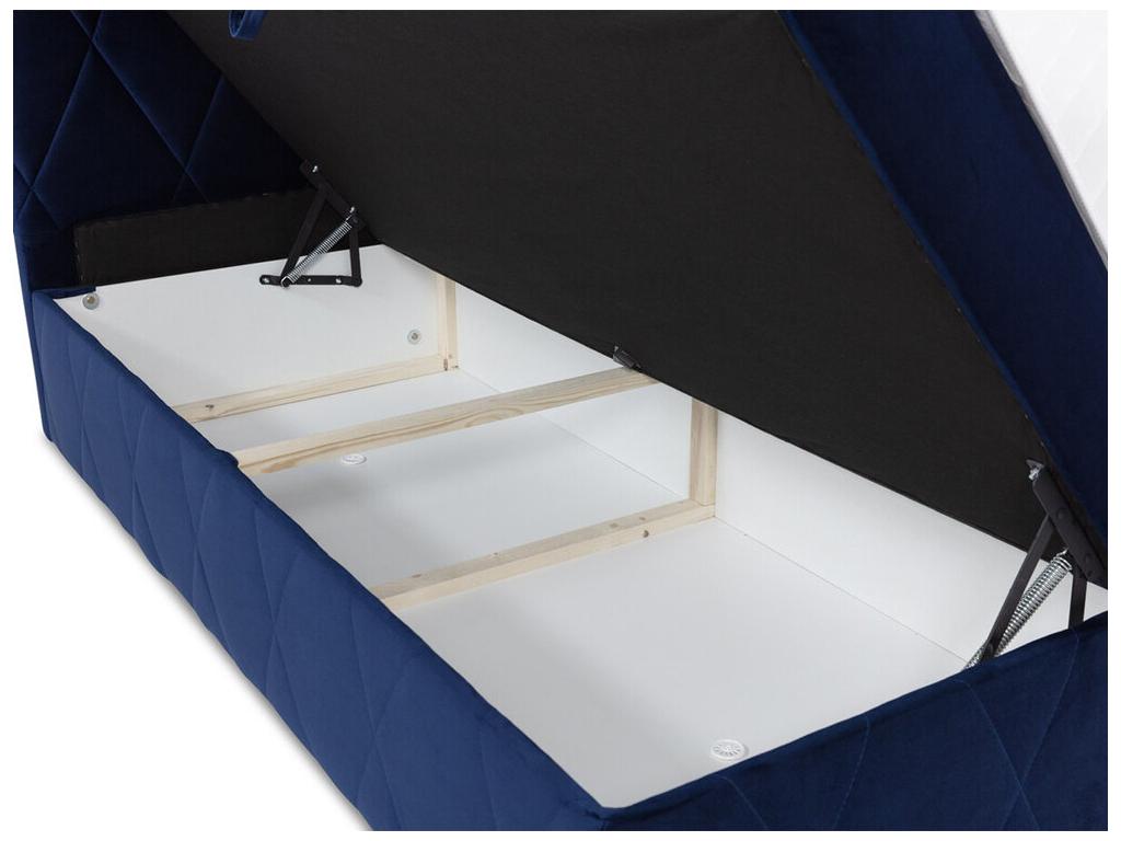 Lit continental Artigeo 225 Double Continental Gris 140x200 Tapisserie 143x206cm YQBW47843