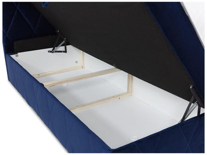 Lit continental Artigeo 225 Double Continental Gris 140x200 Tapisserie 143x206cm YQBW47843