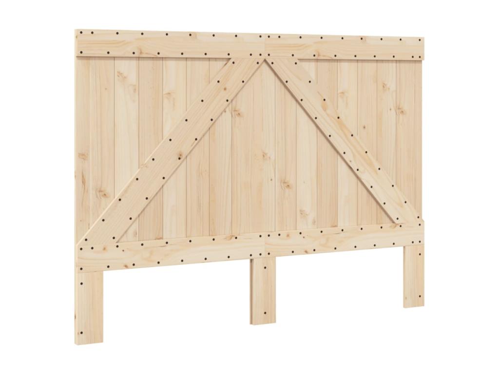 Cadre de lit avec tête de lit 140x200 cm bois de pin massif SRPZ72418