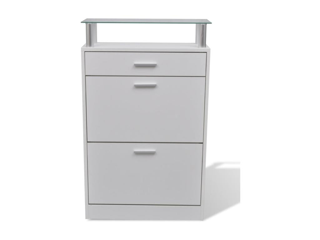 Meuble armoire à chaussure bois marron 63x24x104 cm 2002045 PRIH31117