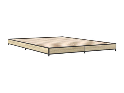Cadre de lit sans matelas chêne Cosymeub 135x190 cm PWMH45463