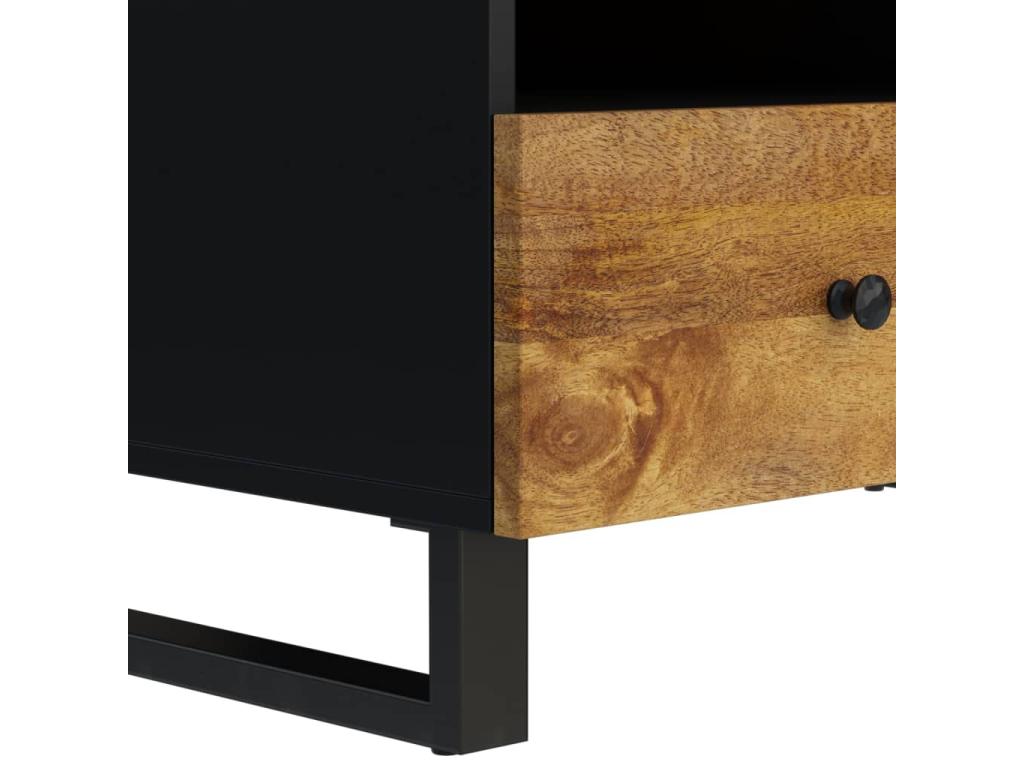 Table basse 80x54x40 cm Bois de manguier solide et d'ingénierie CLMG29720