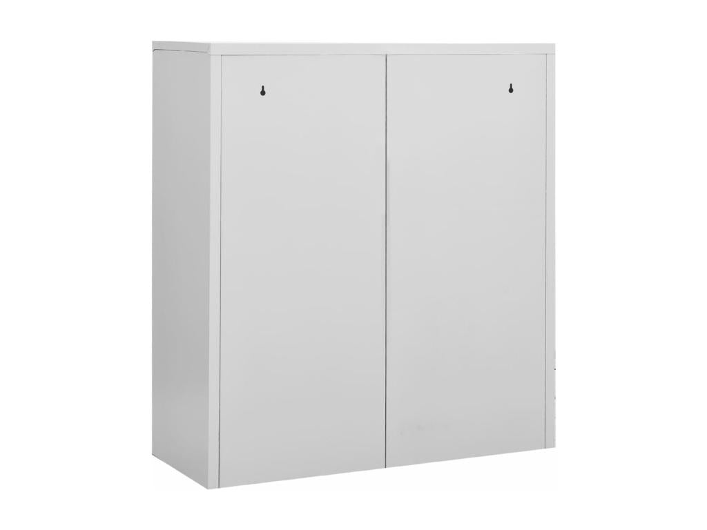 Armoire de bureau Gris clair 90x40x102 cm Acier DRMJ61362