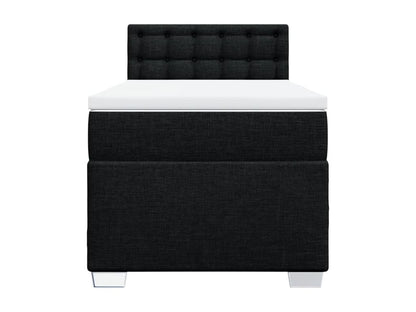 Sommier à Cosymeub de lit et matelas Noir 80x200 cm Tissu WYIK01353