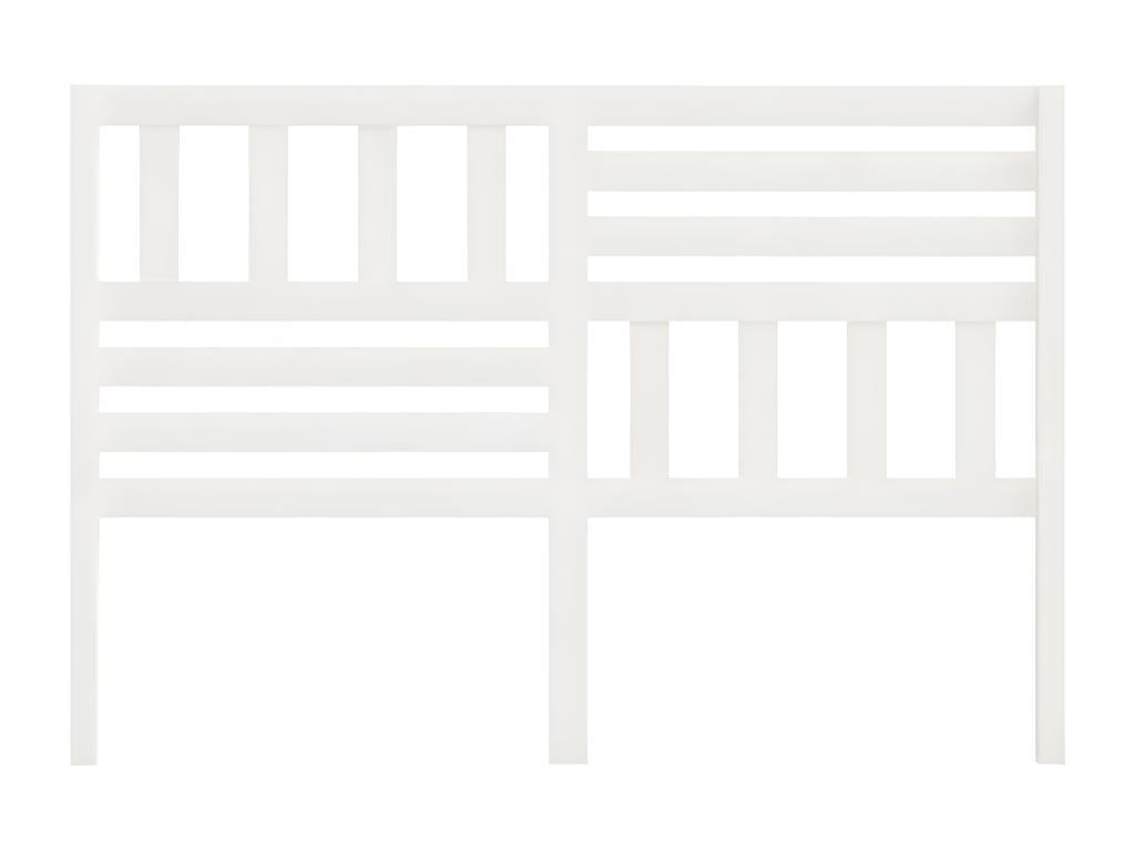 Tête de lit Blanc 166x4x100 cm Bois massif de pin UYZJ67102