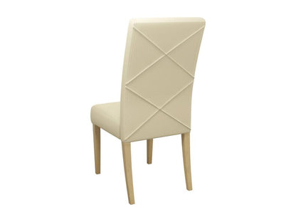Chaise Artigeo 184 Artigeo chêne - Crème 105x45x42cm Faux cuir En bois Bois CZST09796