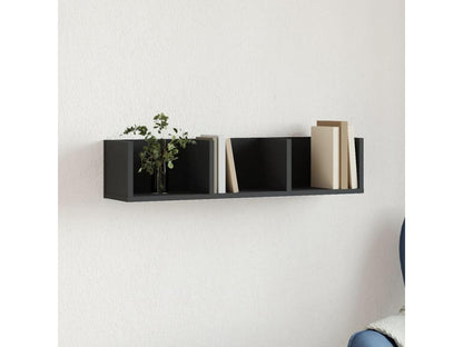 Armoire murale noir 75x18x16.5 bois d'ingénierie MDAB05847