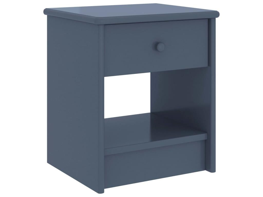 Table de chevet Gris clair 35x30x40 Bois de pin massif 2 BDMP14565