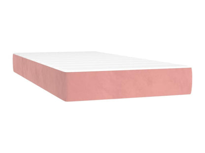 Lit à sommier tapissier avec matelas Rose 200x200 cm Velours LAWA48859