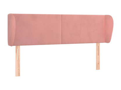 Tête de lit avec oreilles Rose 147x23x78/88 cm Velours TRGK72322