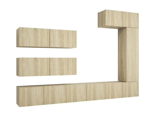 Ensemble de meubles armoire bois marron 100x30x30 cm 02 0024334 YEJH87340