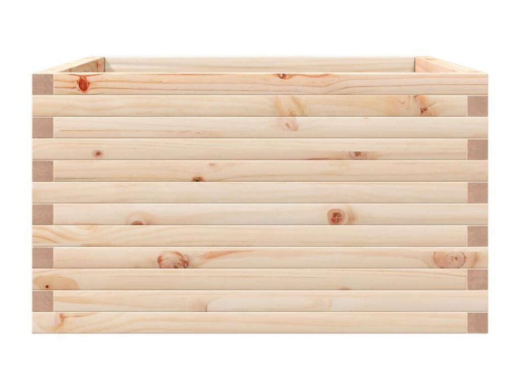 Jardinière 80x80x45.5 cm bois de pin massif BGNM11636