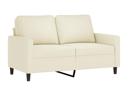 Ensemble de canapés 2 pièces avec coussins Crème Velours CKWH15169