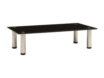 322761 TV Stand Black 60x35x17 cm Tempered Glass JROM89527