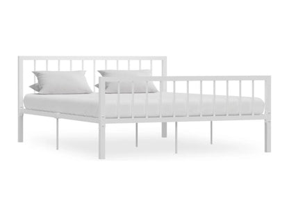 Cadre de lit Blanc Métal 160x200 cm OSRC86180