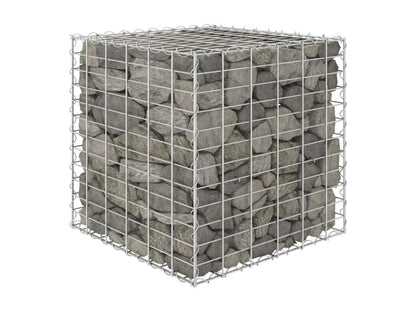 Lit surélevé Chezlova à gabion Fil d'acier 60x60x60 cm NDFU56601