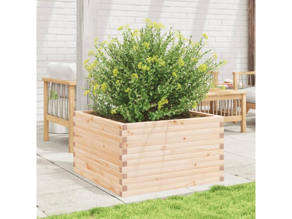 Jardinière 80x80x45.5 cm bois de pin massif BGNM11636