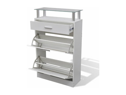 Meuble armoire à chaussure bois marron 63x24x104 cm 2002045 PRIH31117