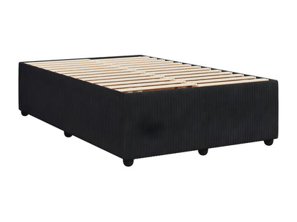 Cadre de lit noir 120x190 cm velours MUQW13140