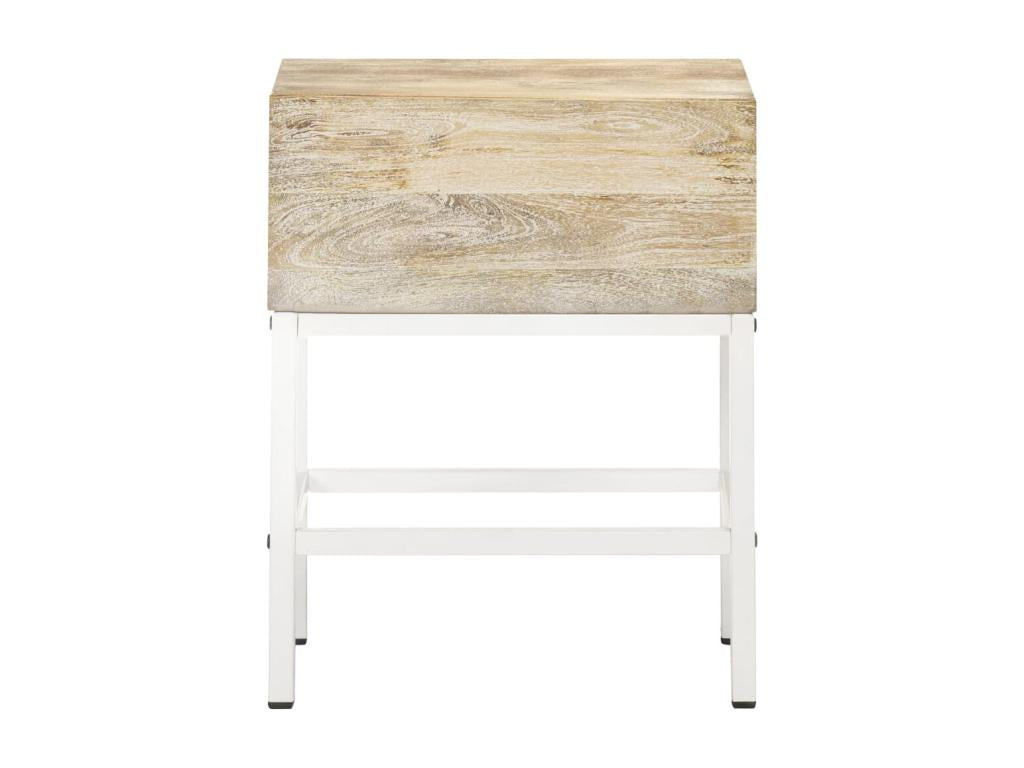 Table de chevet 40x30x50 cm Bois de manguier massif UNRJ75443