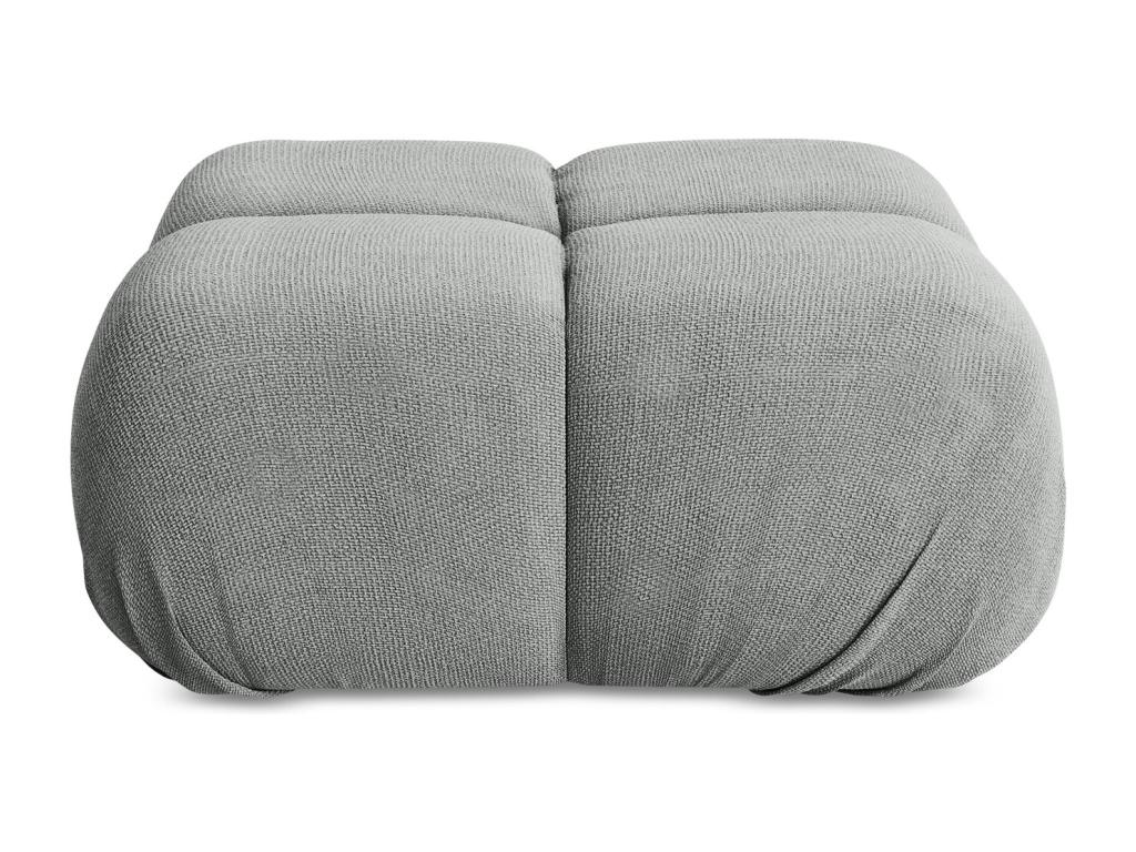 Pouf en Chenille - gris - Artigeo UXPK99129