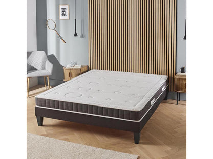 Artigeo - Ensemble INTUITION 90x200 cm - Matelas Mémoire de forme Sommier Bois KQXG78188